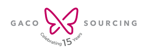 gaco sourcing 15 year logo